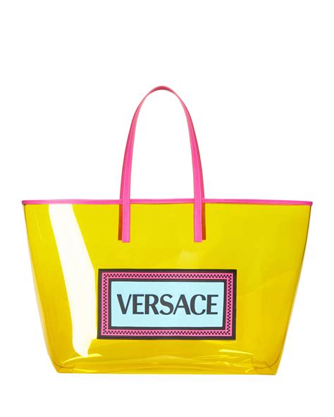 clear versace bag